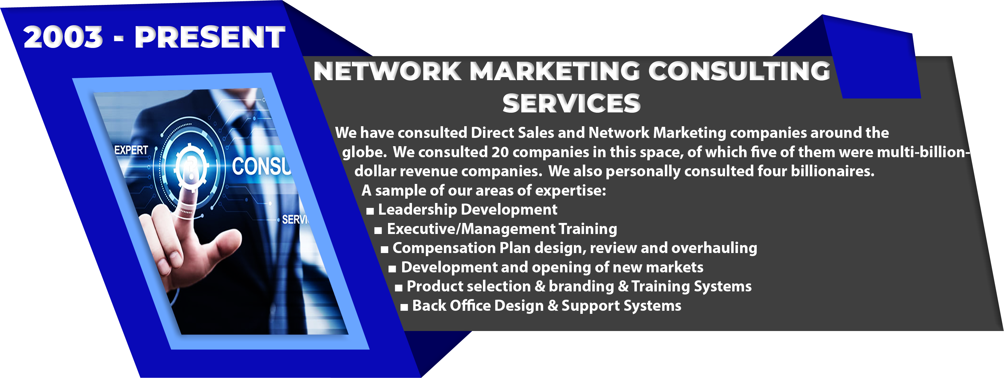 Network Marketing Consulting Services 2003 – Present